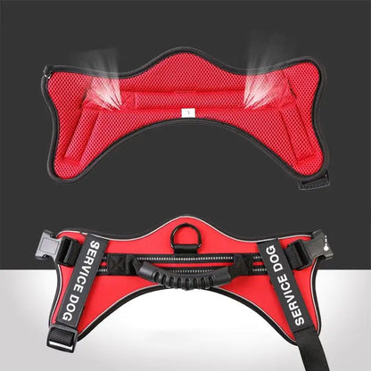 Medium and Large Dog Leash with Chest Strap Vest