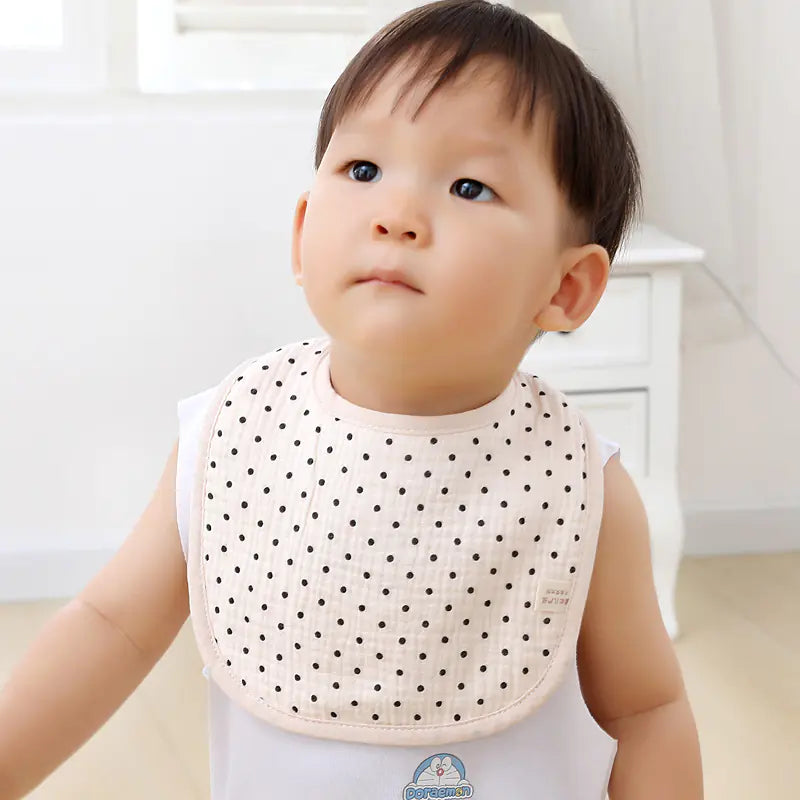 6-Layer Cotton Bib for Babies with U-Shape Design