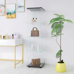 Glass Display Cabinet 4 With Gantry, Floor-to-ceiling Rare Bookshelf, Suitable For Living Room, Bedroom, Office