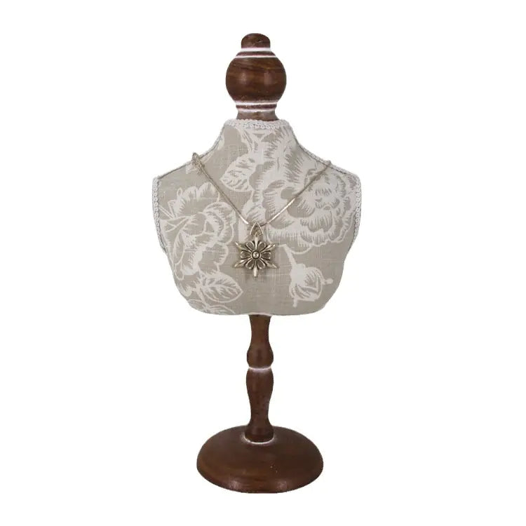 Jewelry Display Rack with Classic Gray Pattern