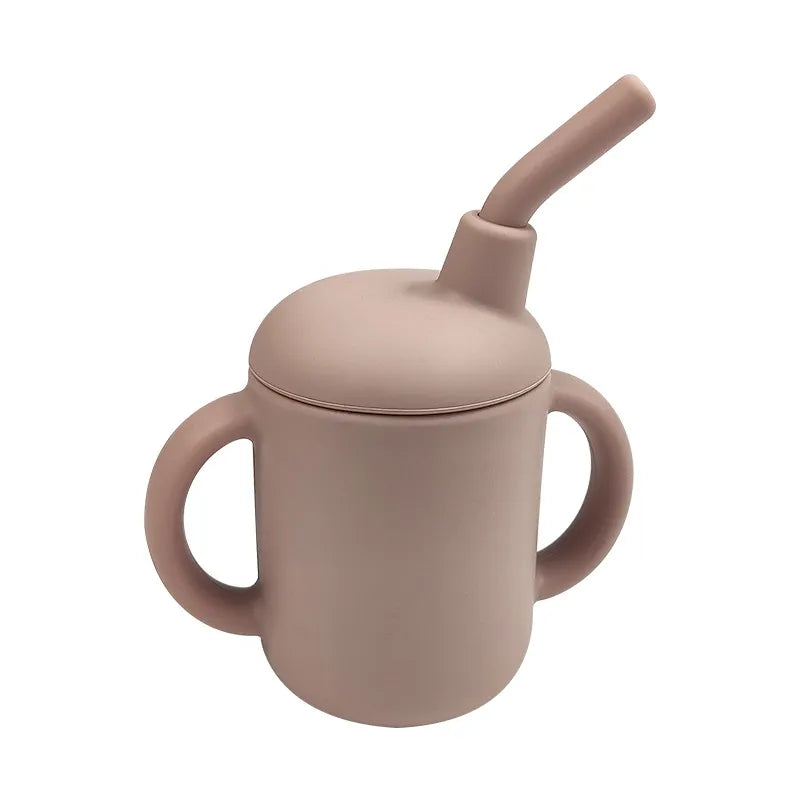 Baby Solid Color Silicone Water Cup