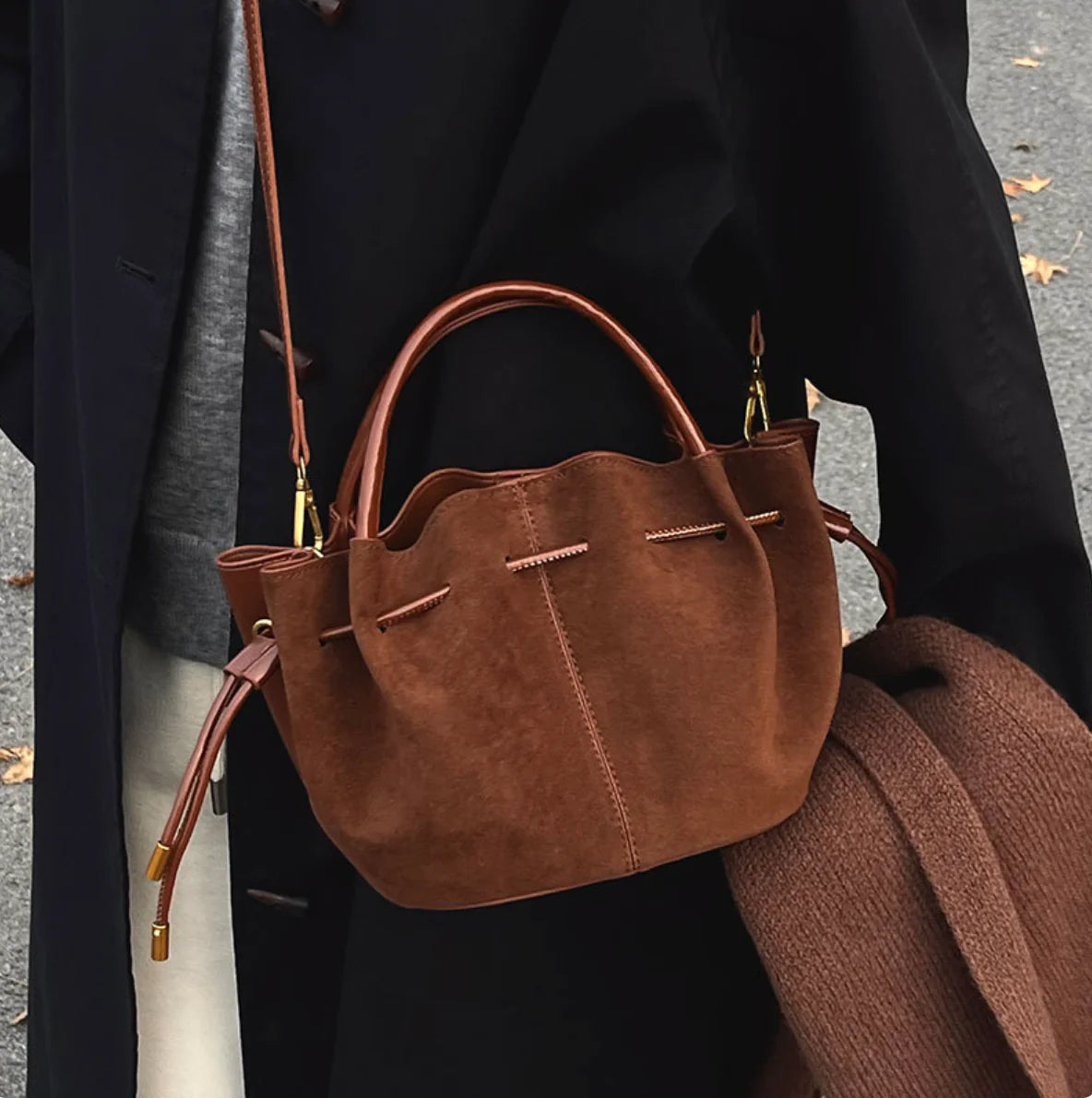 Minimalist PU Leather Crossbody Bag