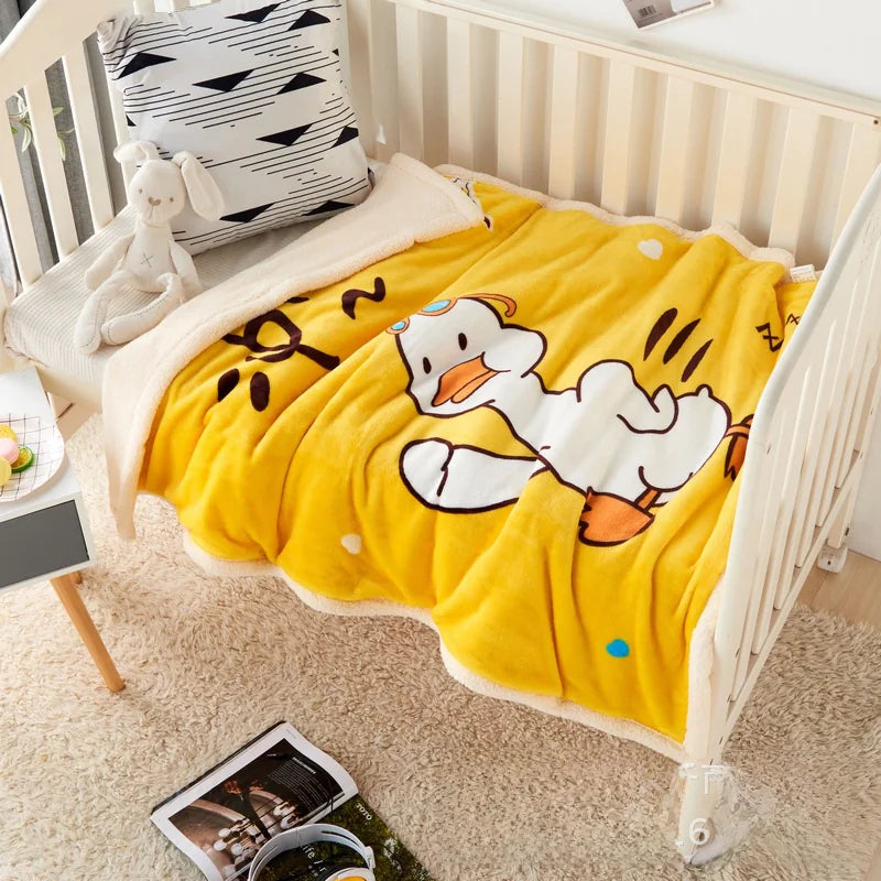 Double Layer Thick Cloud Blanket for Kids and Infants