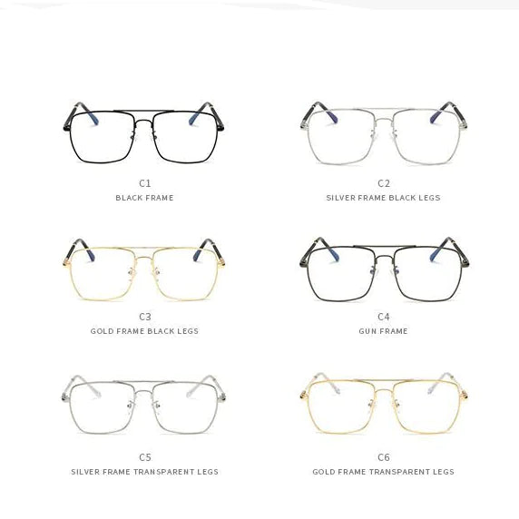 Retro Square Optical Glasses for Men and Women