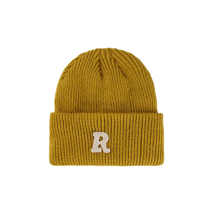 Casual Woolen Hat with Letter Design for Women