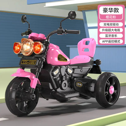 Children's Electric Trike with Remote Control (Battery-Powered)