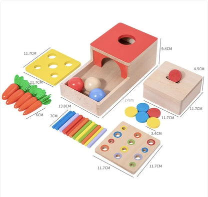 Montessori 4-in-1 Drawer Coin Box Toy