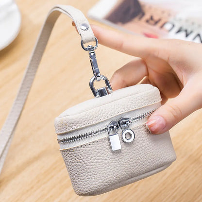 Leather Small Neck-hanging Coin Purse
