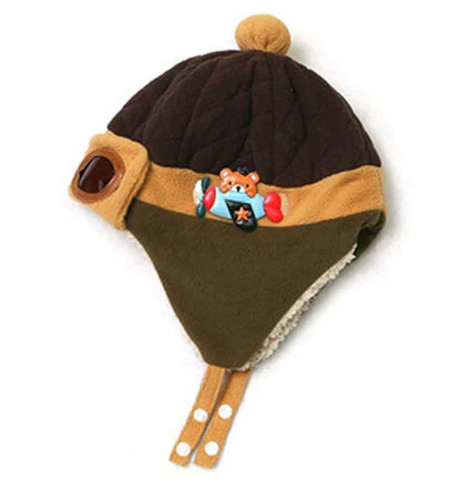 Winter Hipsters for Boys and Girls with Fluffy Earmuffs