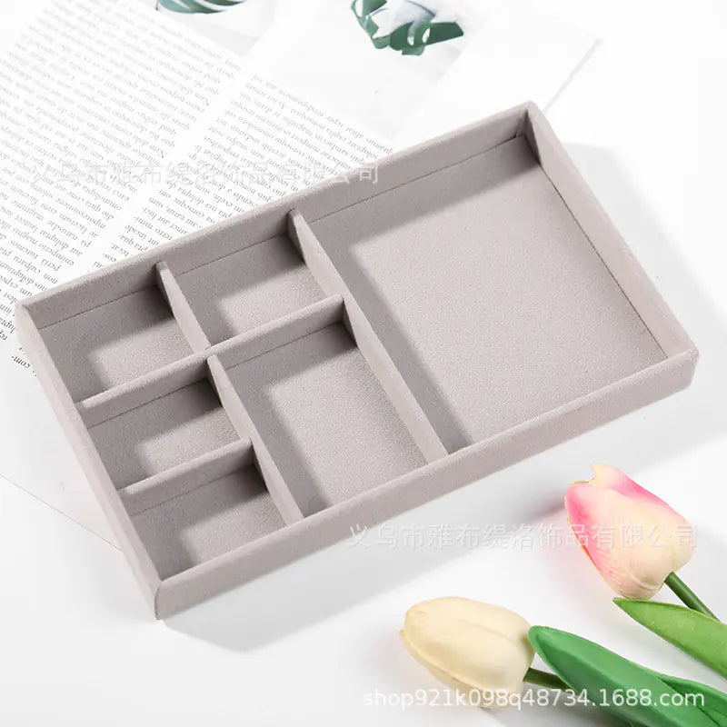 Jewelry Box for Rings and Earrings with Velvet Tray