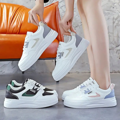 2023 Spring New Women's Breathable White Sneakers