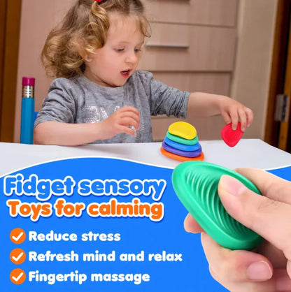 Children's Sensory Stone Texture Soft Fidget Decompression Toys (6-Pack)
