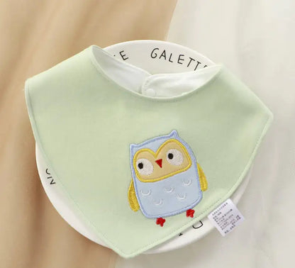 Soft Cotton Cartoon Bib for Newborns