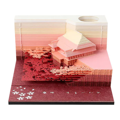Omoshiroi Magic Castle 3D Notepad 2024 Memo Pad