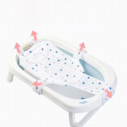 Adjustable Non-Slip Bath Net for Newborns and Babies