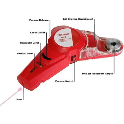 Laser Level Dust Collector Drill Locator Tool