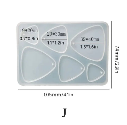 DIY Geometric Crystal Epoxy Silicone Mold Set