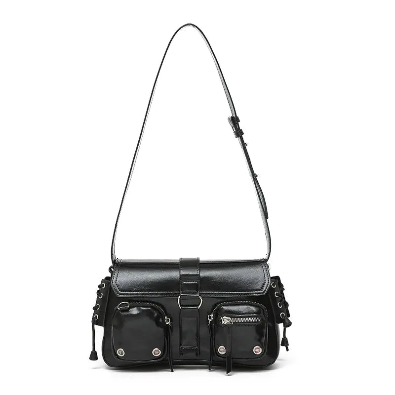 Textured Trendy Underarm Shoulder Bag