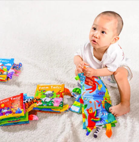 Baby Animal Tail Cloth Book