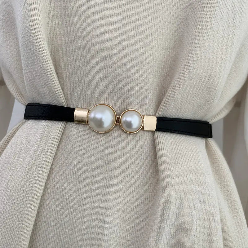 New Pearl Decorative Belt for Women - Versatile and Stylish