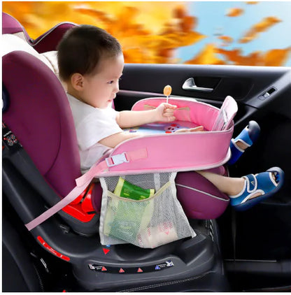 Car Seat Tray for Kids - Waterproof Multi-Function Table