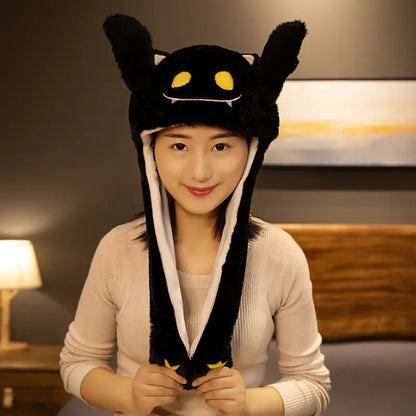 Airbag Hat Pinch Ear Movable Pumpkin Devil