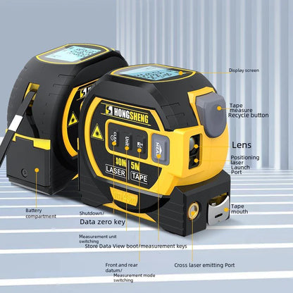 High Precision 3-in-1 Laser Distance Measure 5m