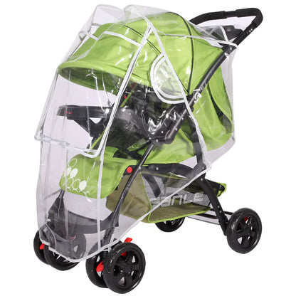 Baby Stroller Rain Cover with Wind Protection and Zipper