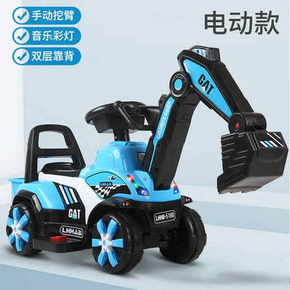 New Electric Excavator Toy for Kids Aged 1-3 Years