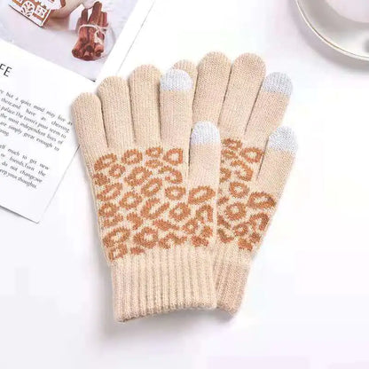 Winter Thermal Touchscreen Knitted Gloves for Outdoor Use