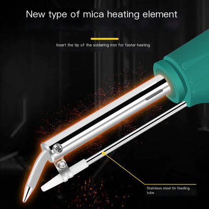 High-Power Soldering Iron with Stand, 60W Handheld Gun