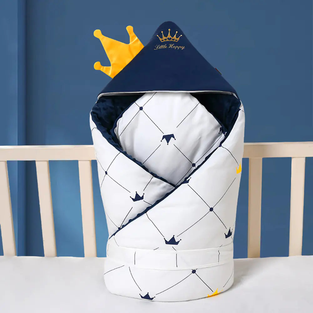 Cozy 90x90cm Newborn Baby Blanket with Hat & Core