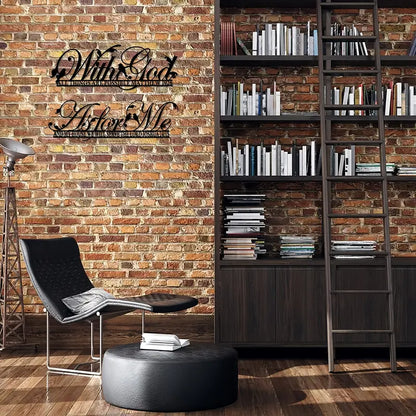 Metal Wall Sign: "With God All Things Are Possible" Decor