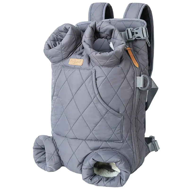 Winter Thickened Portable Pet Chest Backpack