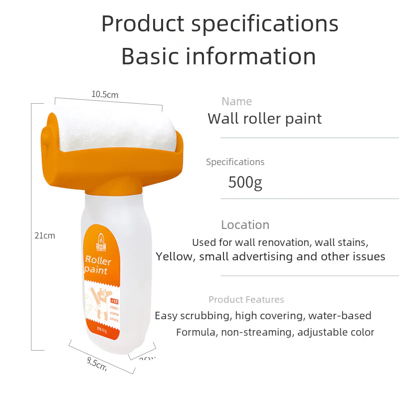 Orange Wall Paint - Water-Based Latex for Home Use