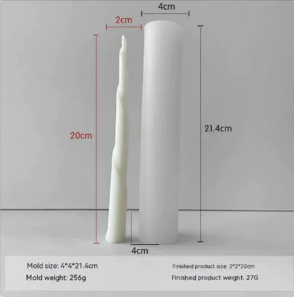 Threaded Silicone Mold for Candles & Holders