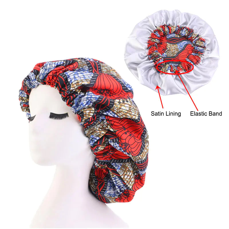 Fashionable Leopard Floral Striped Chemotherapy Hat
