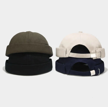 Retro Versatile Brimless Hat for Men and Women