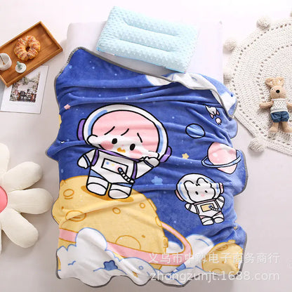 Double Layer Thick Cloud Blanket for Kids and Infants