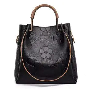 Embossed Women's Bucket Bag