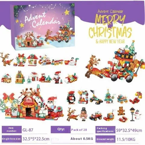 Christmas Countdown Building Blocks Calendar