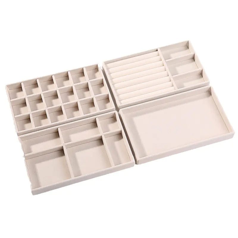 Jewelry Box for Rings and Earrings with Velvet Tray
