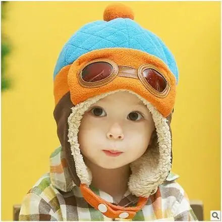 Winter Hipsters for Boys and Girls with Fluffy Earmuffs