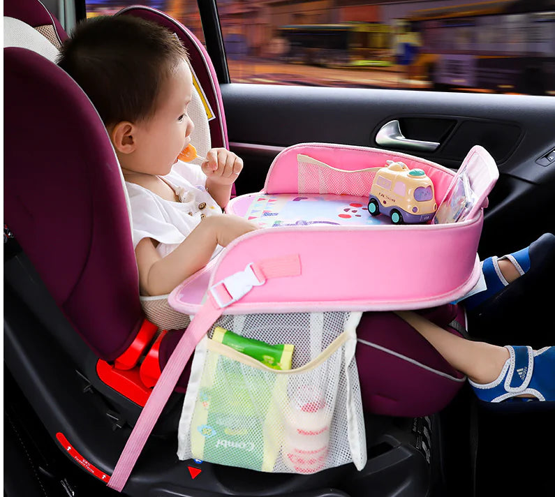 Car Seat Tray for Kids - Waterproof Multi-Function Table