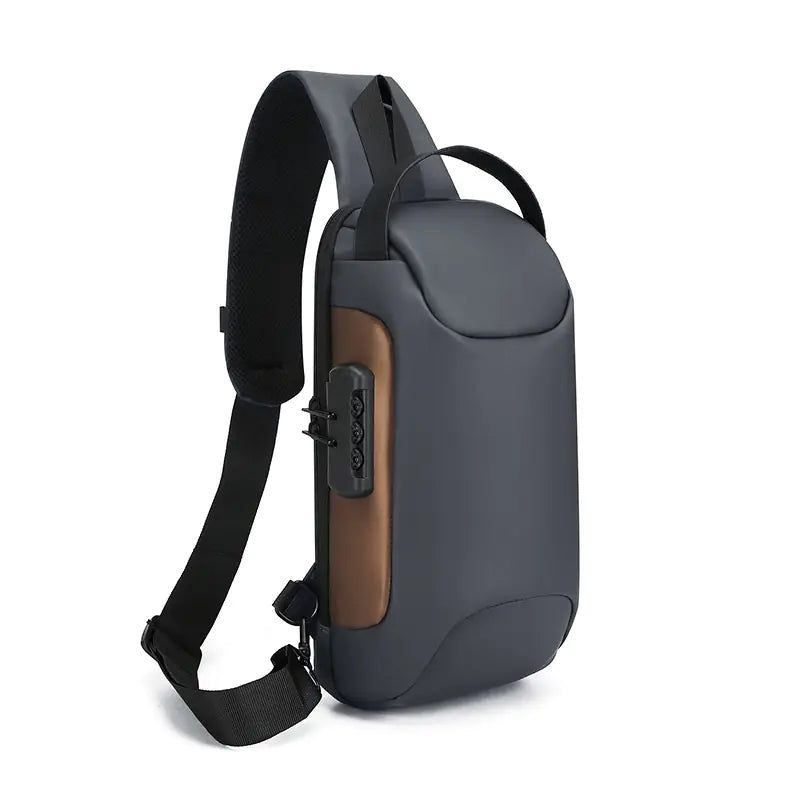 Men's Anti-Theft USB Chest Bag