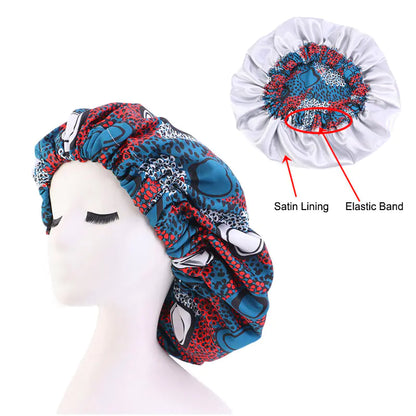 Fashionable Leopard Floral Striped Chemotherapy Hat