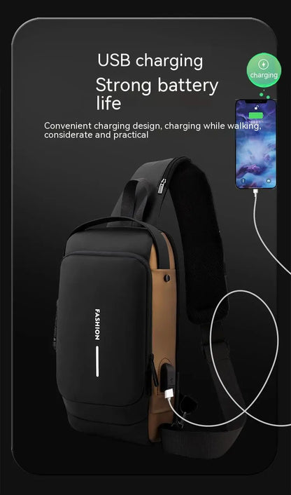 Men's Anti-theft Motorcycle Chest Bag