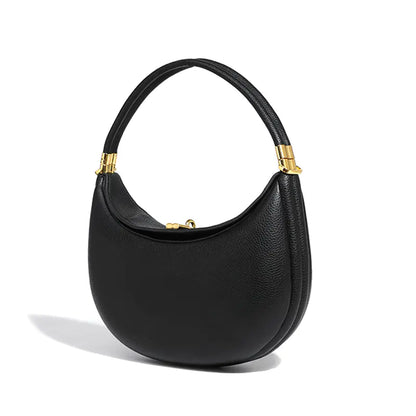 Trendy PU Crescent Shoulder Handbag