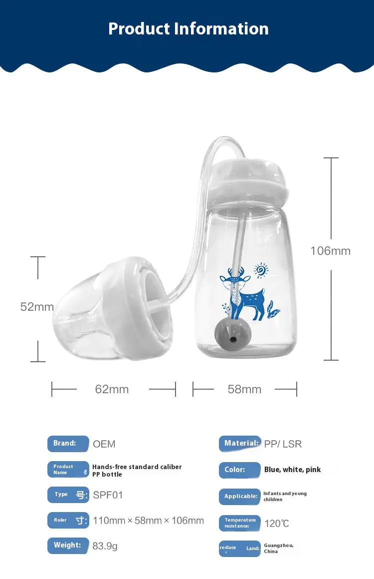 Hands-Free Baby Bottle, 150ml