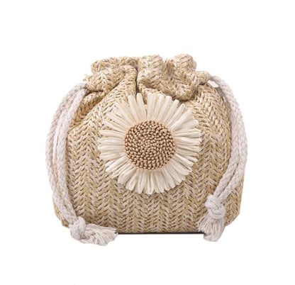 Straw Minimalist Crossbody Bag